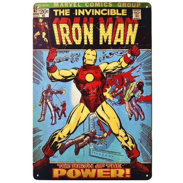 iron man metal plate iron man metal plate
