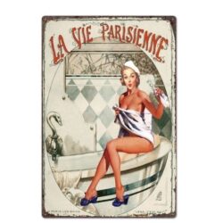 metal plate pin up years 50