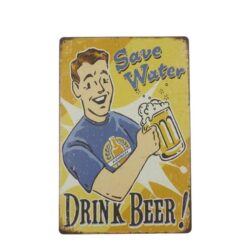 metal pub beer plate