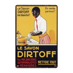 metal plate soap ad