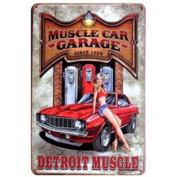 automobile advertising metal plate