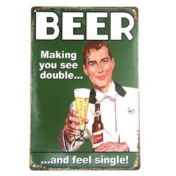 metal advertising bar plate