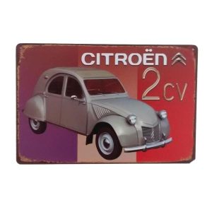 citroen advertising metal plate