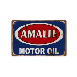 vintage amalie metal plate