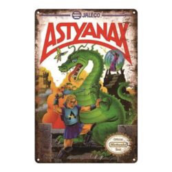 vintage metal plate astyanax