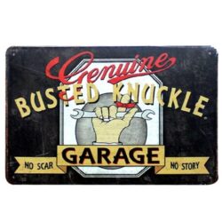 metal plate vintage workshop