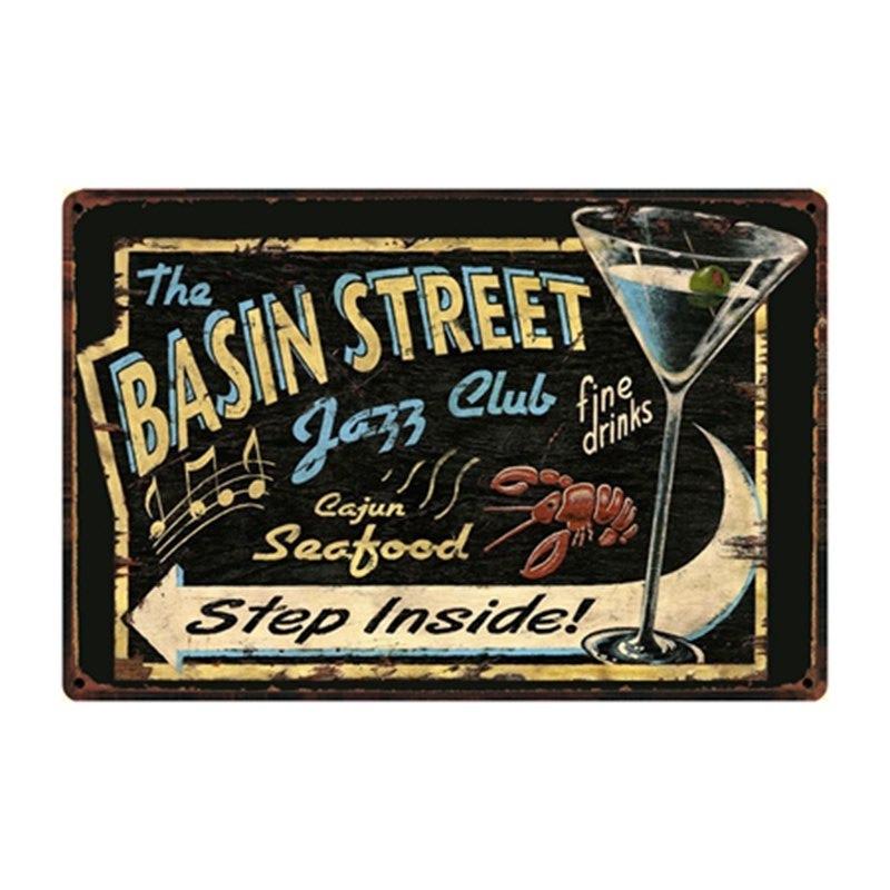 vintage metal plate bassin street vintage metal plate bassin street