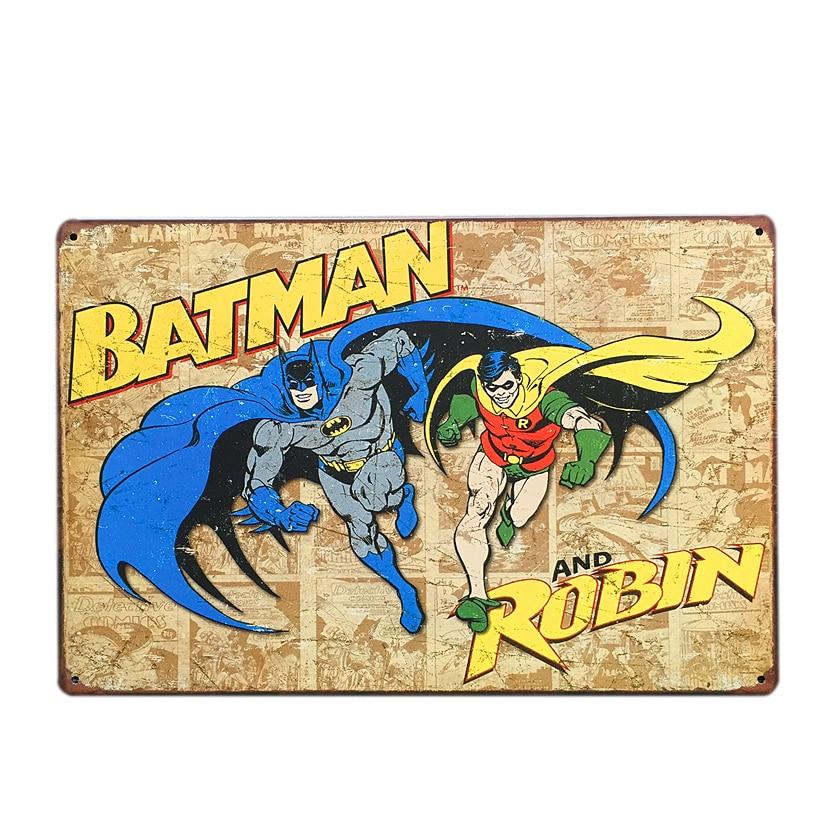 vintage batman metal plate vintage batman metal plate