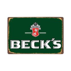 metal plate vintage bechs
