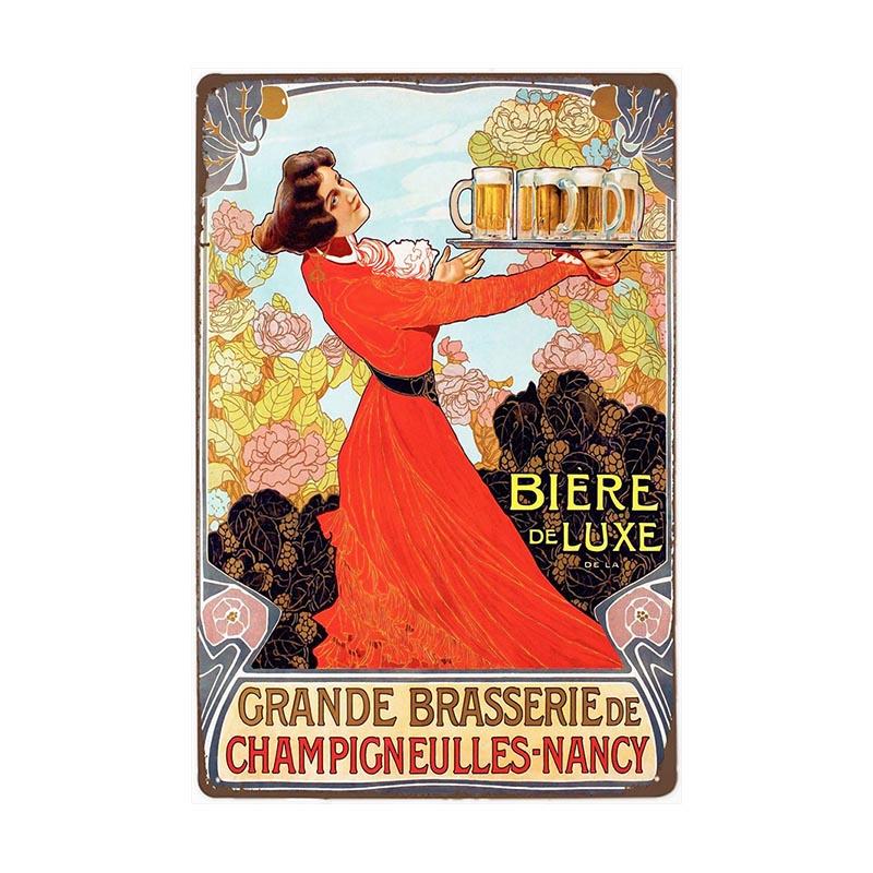 vintage metal plate br luxury beer vintage metal plate br luxury beer