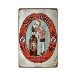 vintage metal plate block thillier