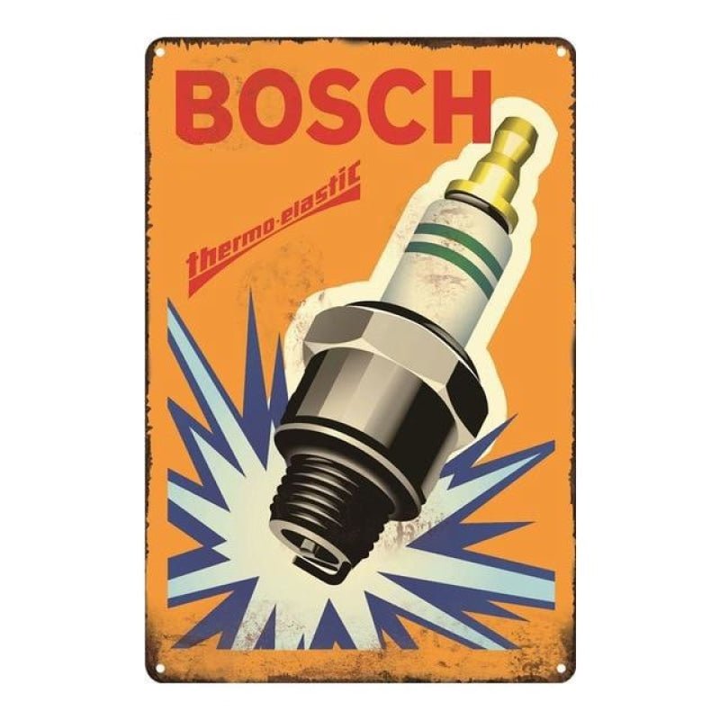 vintage bosch metal plate vintage bosch metal plate