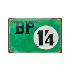 vintage metal plate bp 14