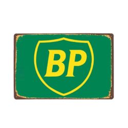 metal plate vintage bp