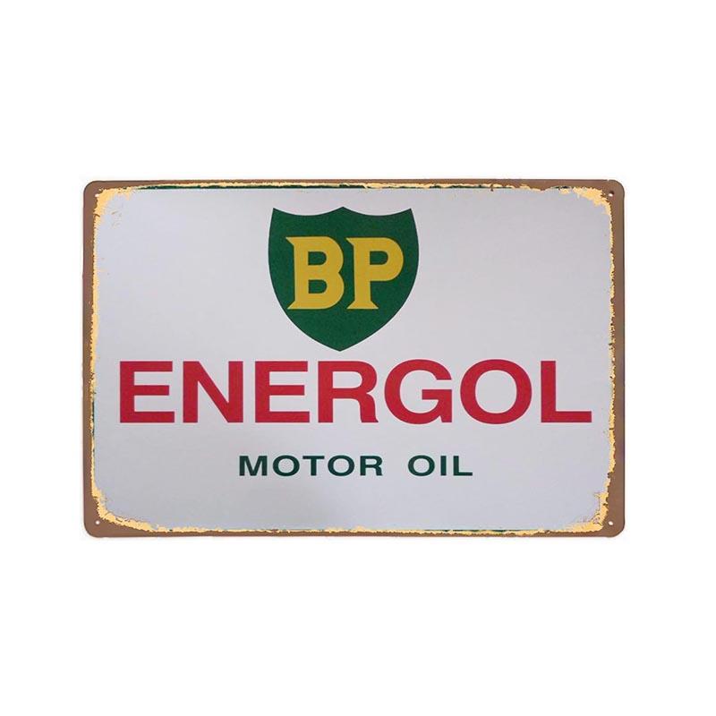 vintage metal plate bp energol vintage metal plate bp energol