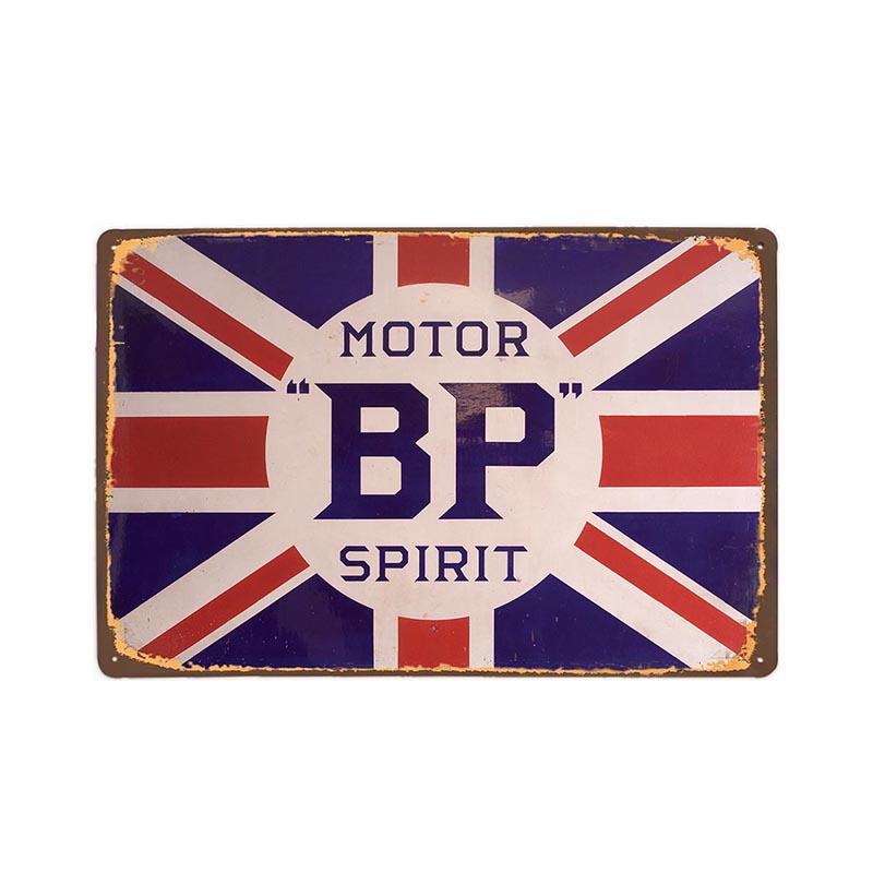 vintage metal plate bp spirit vintage metal plate bp spirit