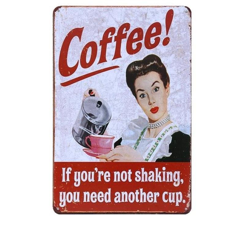 vintage metal plate cafe pin up vintage metal plate cafe pin up