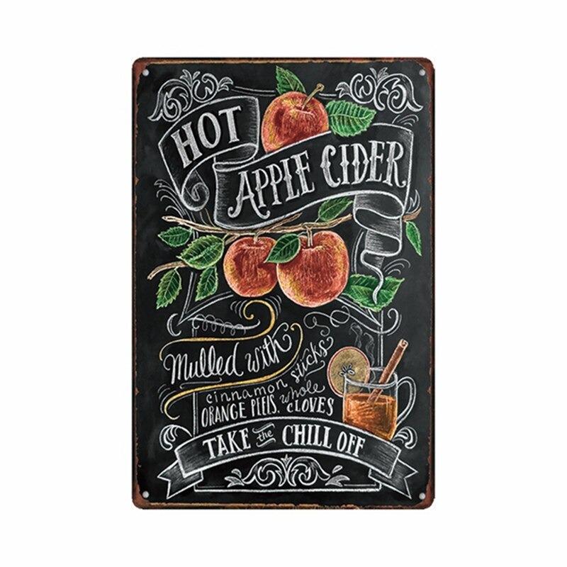 vintage metal plate apple cider vintage metal plate apple cider