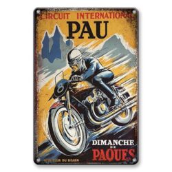vintage metal plate circuit international pau