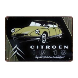 metal plate vintage citroen