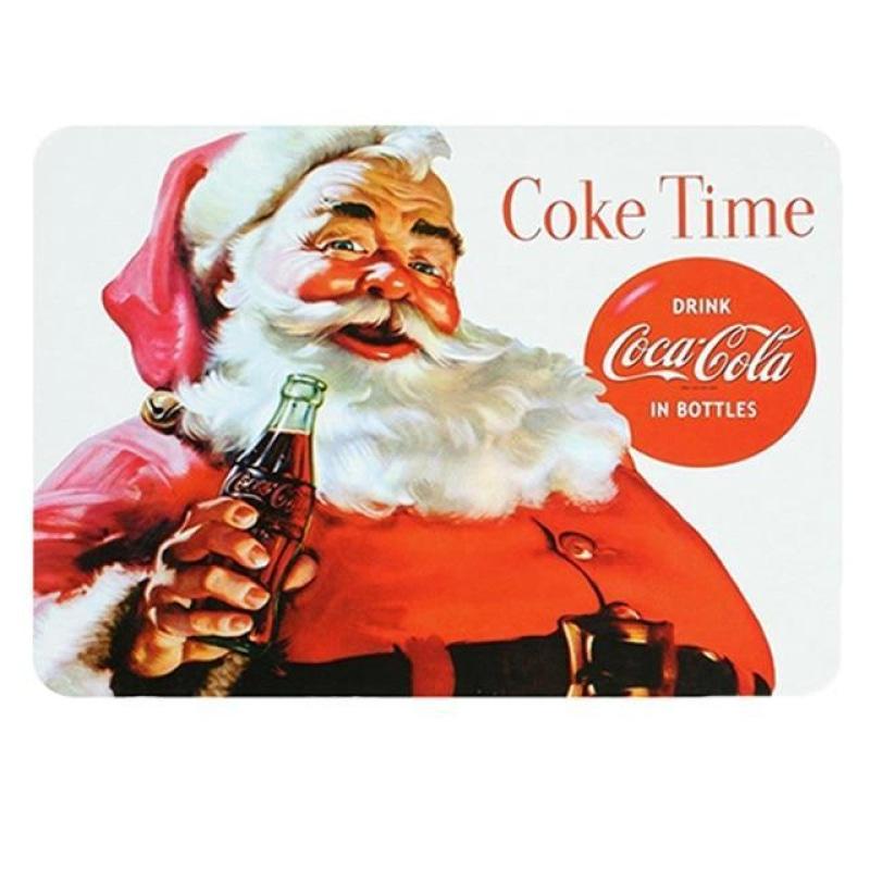 metal plate vintage coca cola santa christmas metal plate vintage coca cola santa christmas