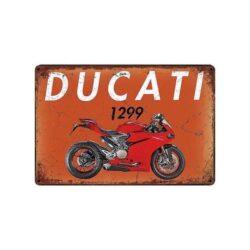 vintage ducati metal plate