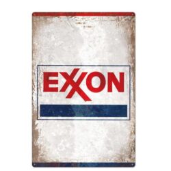 vintage exxon metal plate