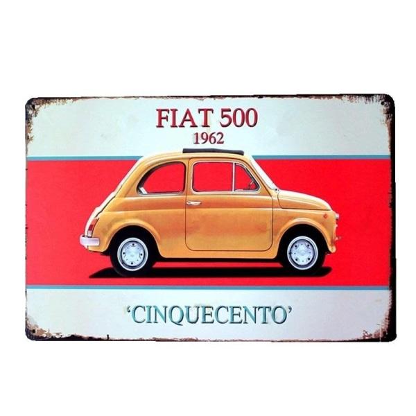 metal plate vintage fiat metal plate vintage fiat