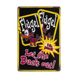 vintage flugel metal plate
