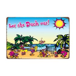 plaque metal vintage flugel beach