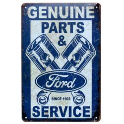 vintage ford metal plate