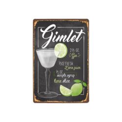 metal plate vintage gimlet