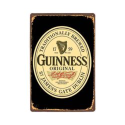 metal plate vintage guinness original