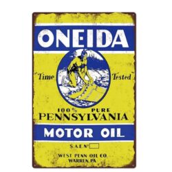 vintage honeida metal plate