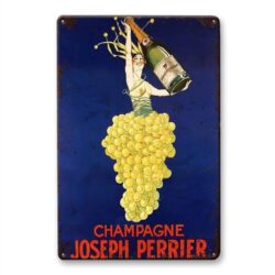 vintage metal plate joseph perrier