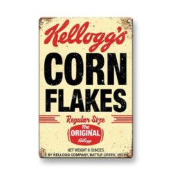 vintage kelloggs metal plate