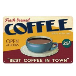 vintage metal plate best coffee