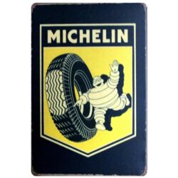 metal plate vintage michelin