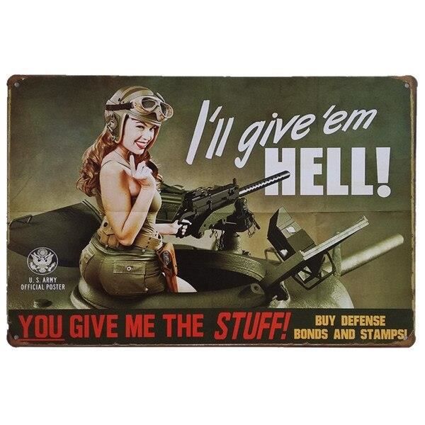 vintage military metal plate vintage military metal plate