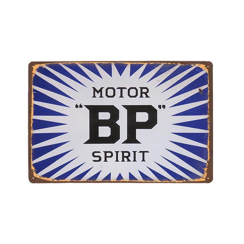vintage metal plate motor spirit bp vintage metal plate motor spirit bp