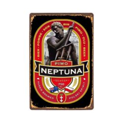 vintage neptuna metal plate