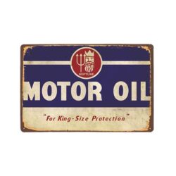 vintage metal plate neptune motor oil