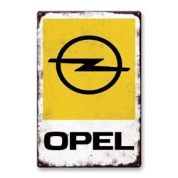 metal plate vintage opel