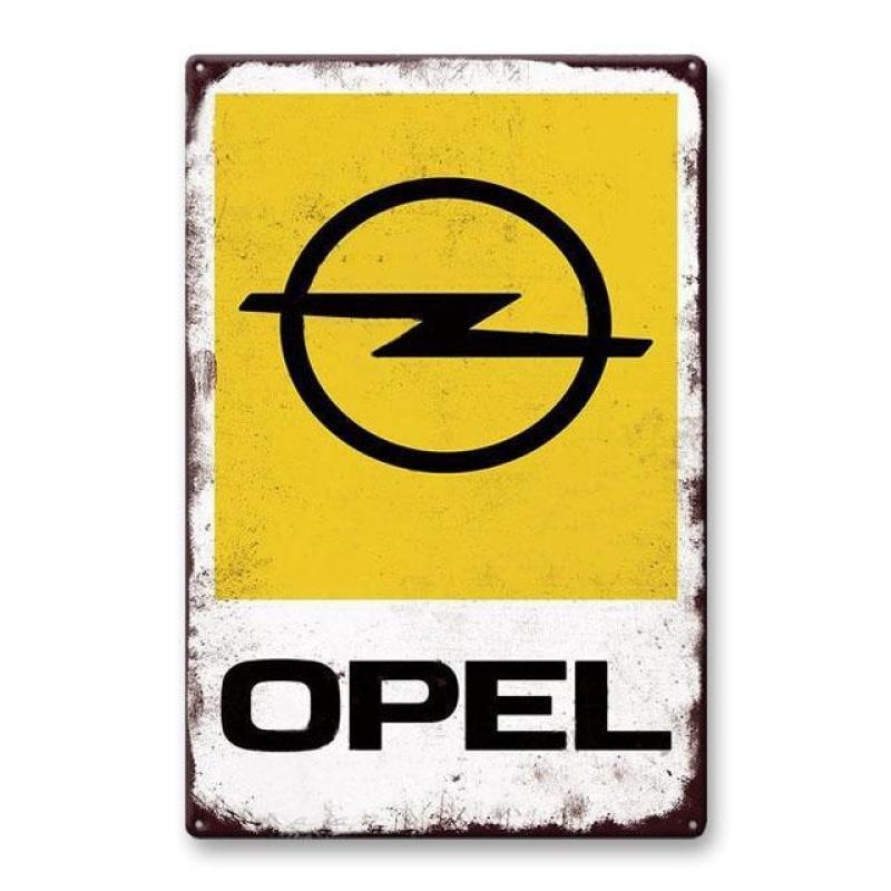 metal plate vintage opel metal plate vintage opel