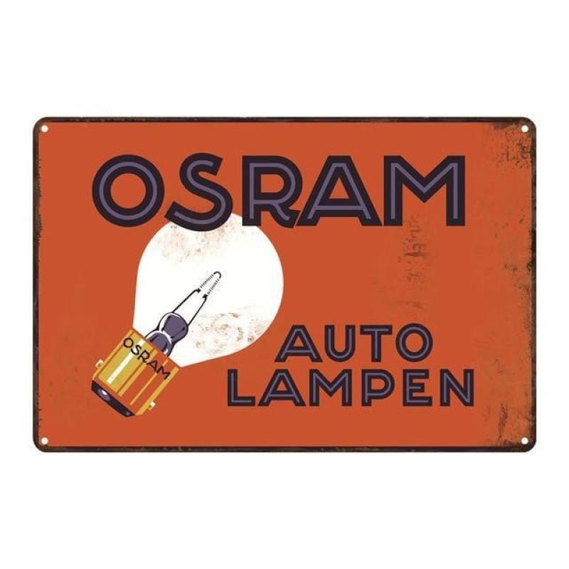 vintage osram metal plate vintage osram metal plate