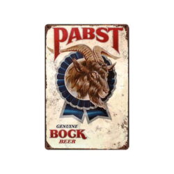 vintage pabst metal plate