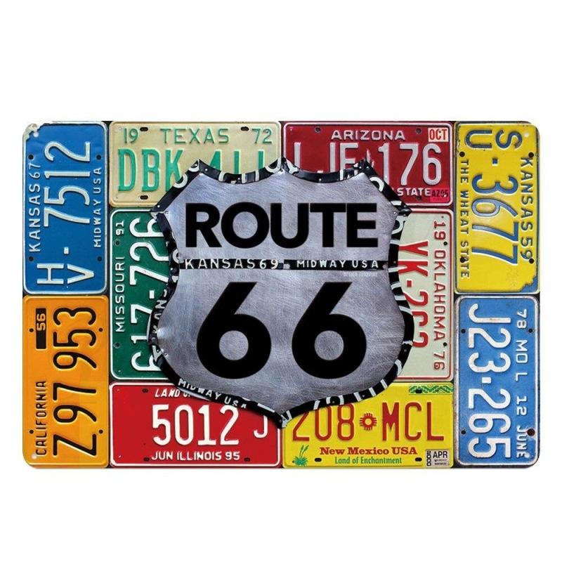metal plate vintage route 66 registration metal plate vintage route 66 registration