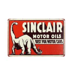 vintage metal plate sinclair motor oil