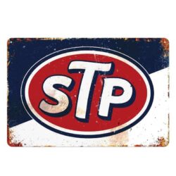 metal plate vintage stp