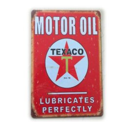 vintage texaco metal plate